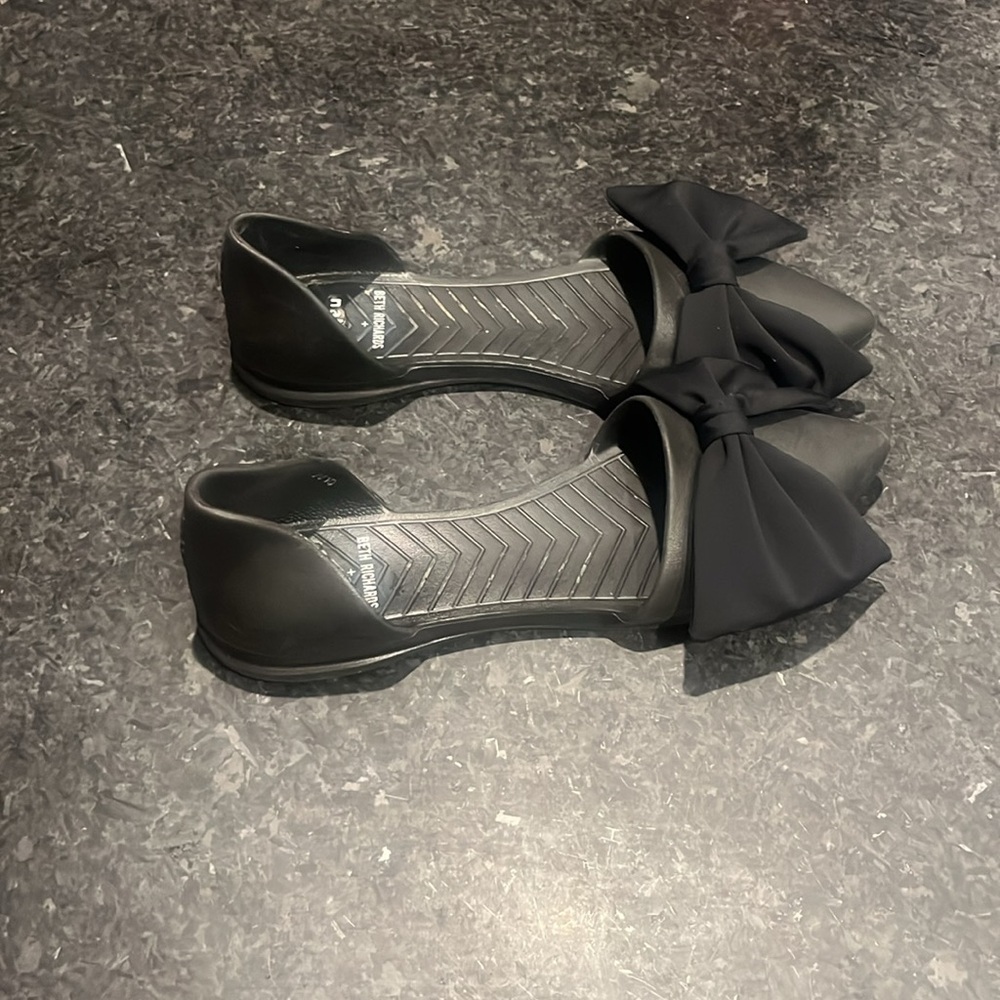 Black Bow Flat Native Shoes - image 2